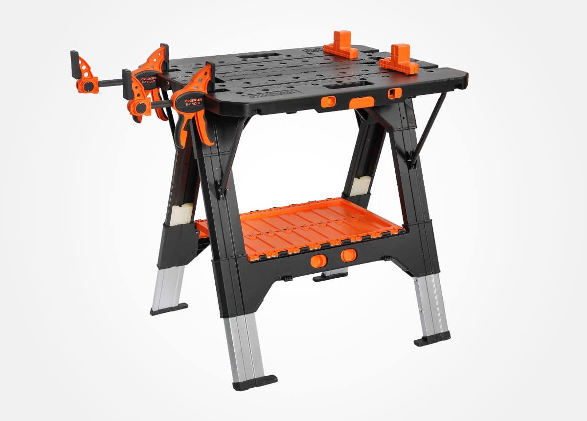 2-in-1 Clamping Worktable and Sawhorse