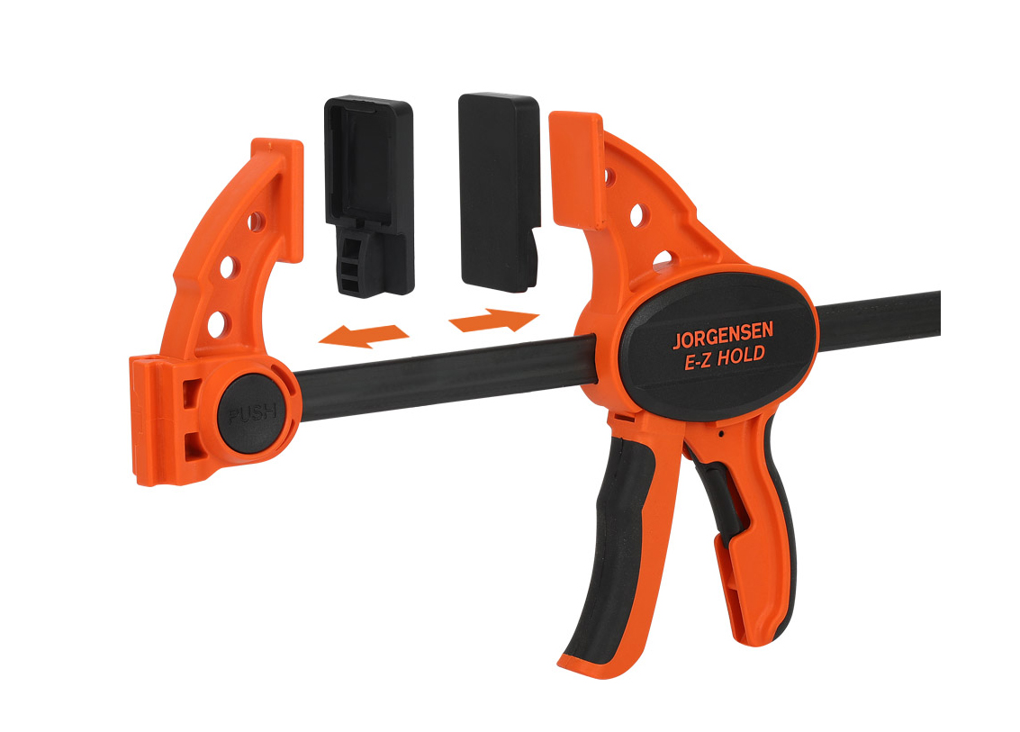 Work-protecting Clamp Pads for E-Z HOLD Medium Duty Expandable Bar Clamp