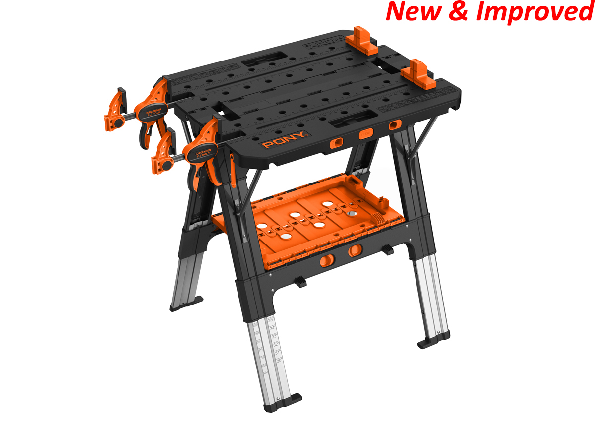 E-Z CLAMP™ HEAVY DUTY FOLDING WORKTABLE