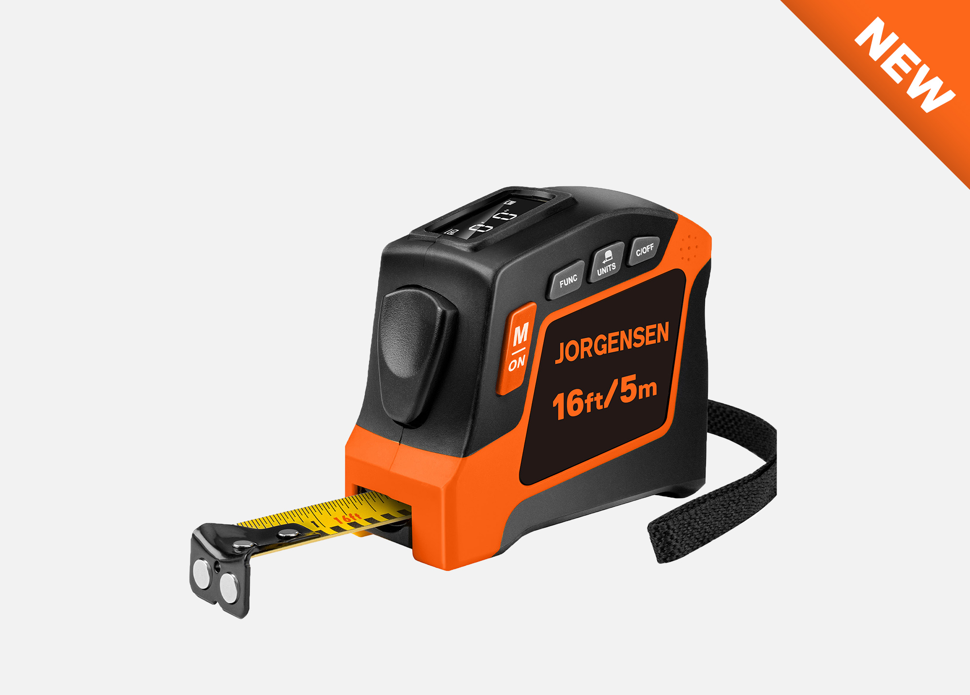 Jorgensen Digital Tape Measure – 16ft (5m)