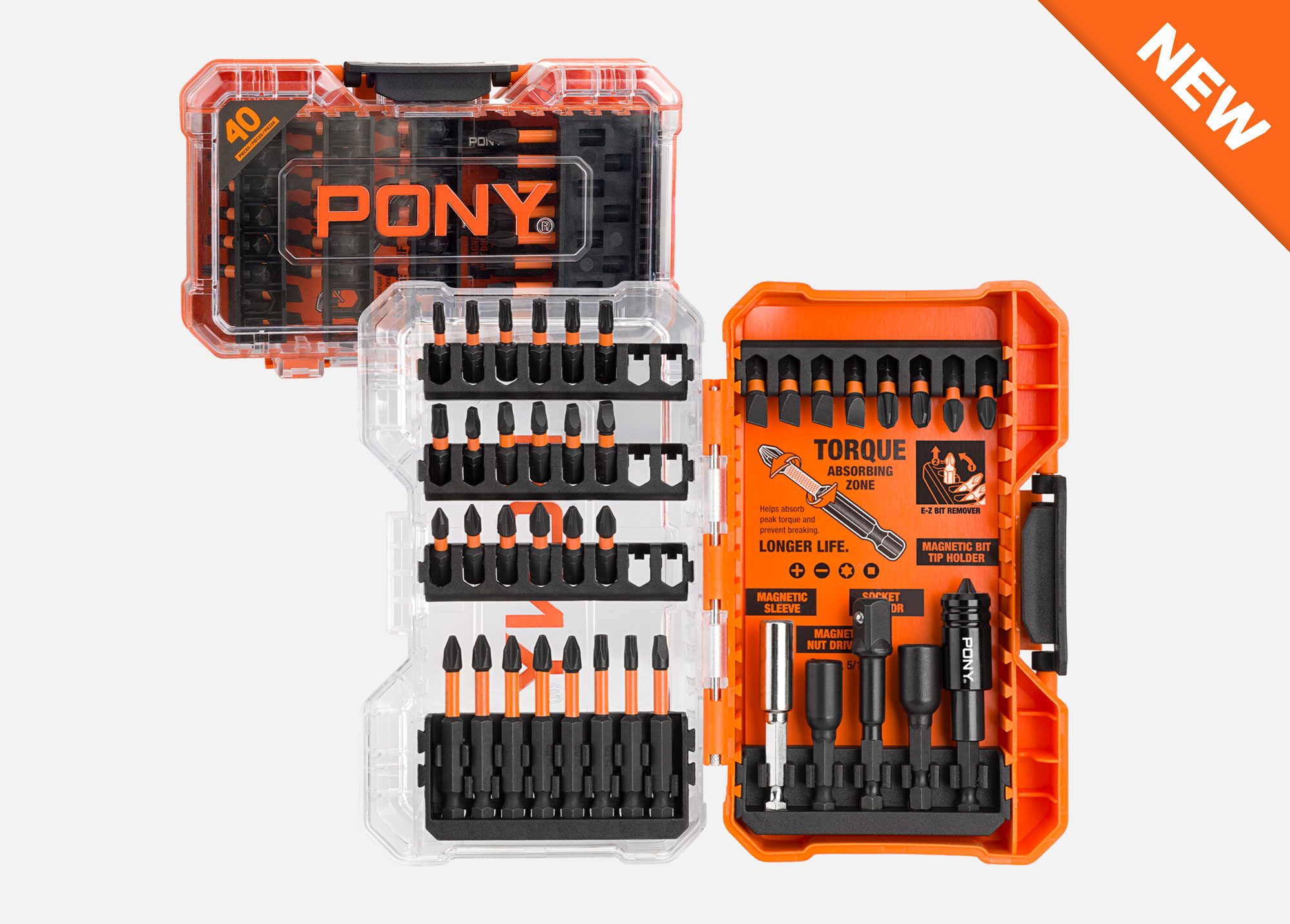 40PC Impact Screwdriver Bit Set