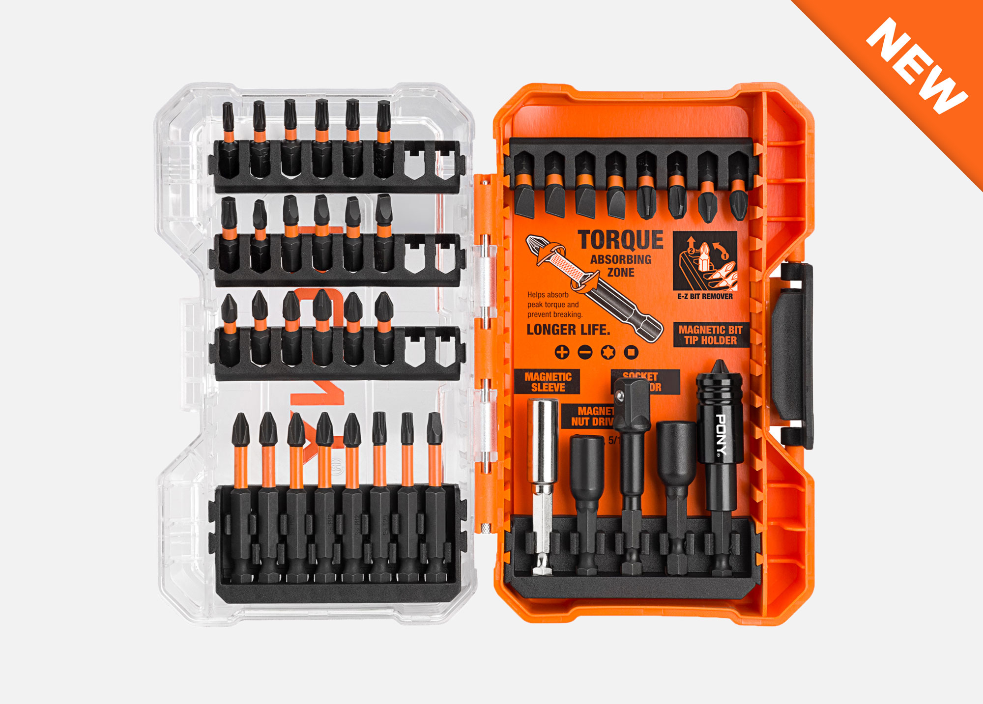 40PC Impact Screwdriver Bit Set